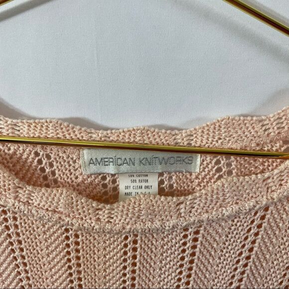 American Knitworks Pink Sweater Dress Size MED - Picture 10 of 10